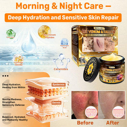 𝑯𝒊𝙢𝒊𝙡𝙠® 𝑩𝐞𝐞 𝑽𝙚𝙣𝙤𝙢 & 𝑻𝙖𝙡𝙡𝙤𝙬 𝑺𝐤𝐢𝐧 𝙍𝐞𝐬𝐭𝐨𝐫𝐚𝐭𝐢𝐨𝐧 𝘾𝐫𝐞𝐚𝐦 (Effective Within 7 Days)𝑩𝐞𝐞 𝑽𝙚𝙣𝙤𝙢 + 𝑻𝙖𝙡𝙡𝙤𝙬 · 7X Deep Hydration, targets wrinkles, sagging, stretch marks, dark spots, purpura, inflammations and more💧