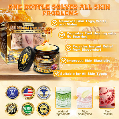 𝑯𝒊𝙢𝒊𝙡𝙠® 𝑩𝐞𝐞 𝑽𝙚𝙣𝙤𝙢 & 𝑻𝙖𝙡𝙡𝙤𝙬 𝑺𝐤𝐢𝐧 𝙍𝐞𝐬𝐭𝐨𝐫𝐚𝐭𝐢𝐨𝐧 𝘾𝐫𝐞𝐚𝐦 (Effective Within 7 Days)𝑩𝐞𝐞 𝑽𝙚𝙣𝙤𝙢 + 𝑻𝙖𝙡𝙡𝙤𝙬 · 7X Deep Hydration, targets wrinkles, sagging, stretch marks, dark spots, purpura, inflammations and more💧