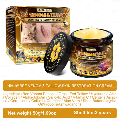 𝑯𝒊𝙢𝒊𝙡𝙠® 𝑩𝐞𝐞 𝑽𝙚𝙣𝙤𝙢 & 𝑻𝙖𝙡𝙡𝙤𝙬 𝑺𝐤𝐢𝐧 𝙍𝐞𝐬𝐭𝐨𝐫𝐚𝐭𝐢𝐨𝐧 𝘾𝐫𝐞𝐚𝐦 (Effective Within 7 Days)𝑩𝐞𝐞 𝑽𝙚𝙣𝙤𝙢 + 𝑻𝙖𝙡𝙡𝙤𝙬 · 7X Deep Hydration, targets wrinkles, sagging, stretch marks, dark spots, purpura, inflammations and more💧