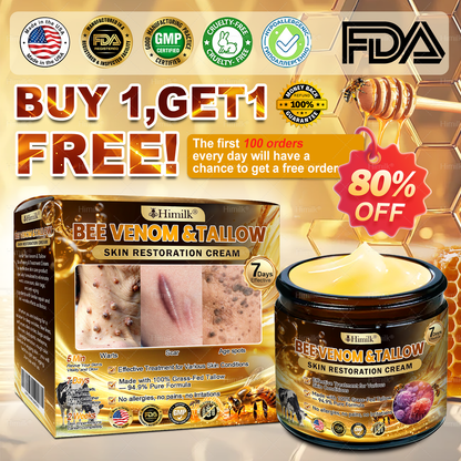 𝑯𝒊𝙢𝒊𝙡𝙠® 𝑩𝐞𝐞 𝑽𝙚𝙣𝙤𝙢 & 𝑻𝙖𝙡𝙡𝙤𝙬 𝑺𝐤𝐢𝐧 𝙍𝐞𝐬𝐭𝐨𝐫𝐚𝐭𝐢𝐨𝐧 𝘾𝐫𝐞𝐚𝐦 (Effective Within 7 Days)𝑩𝐞𝐞 𝑽𝙚𝙣𝙤𝙢 + 𝑻𝙖𝙡𝙡𝙤𝙬 · 7X Deep Hydration, targets wrinkles, sagging, stretch marks, dark spots, purpura, inflammations and more💧