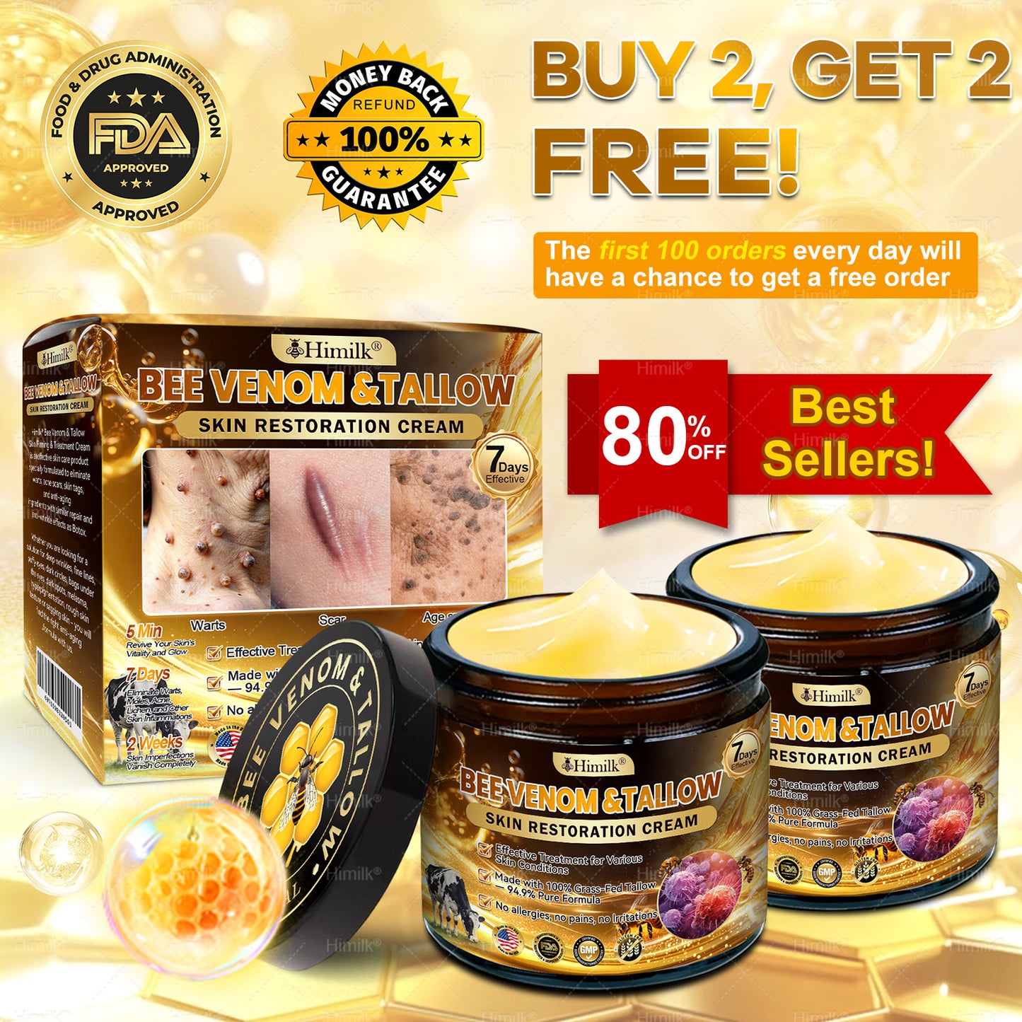 𝑯𝒊𝙢𝒊𝙡𝙠® 𝑩𝐞𝐞 𝑽𝙚𝙣𝙤𝙢 & 𝑻𝙖𝙡𝙡𝙤𝙬 𝑺𝐤𝐢𝐧 𝙍𝐞𝐬𝐭𝐨𝐫𝐚𝐭𝐢𝐨𝐧 𝘾𝐫𝐞𝐚𝐦 –🌸 𝖠𝗇𝗍𝗂-𝖺𝗀𝗂𝗇𝗀,𝖧𝗒𝖽𝗋𝖺𝗍𝗂𝗇𝗀, 𝖲𝗄𝗂𝗇 𝖱𝖾𝗉𝖺𝗂𝗋, 𝖤𝗏𝖾𝗇 𝖳𝗈𝗇𝖾, 𝖠𝖼𝗇𝖾 𝖺𝗇𝖽 𝖣𝖺𝗋𝗄 𝖲𝗉𝗈𝗍 𝖳𝗋𝖾𝖺𝗍𝗆𝖾𝗇𝗍, 𝖶𝖺𝗋𝗍 𝖺𝗇𝖽 𝖬𝗈𝗅𝖾 𝖱𝖾𝗆𝗈𝗏𝖺𝗅, 𝖯𝗌𝗈𝗋𝗂𝖺𝗌𝗂𝗌 𝖱𝖾𝗅𝗂𝖾𝖿