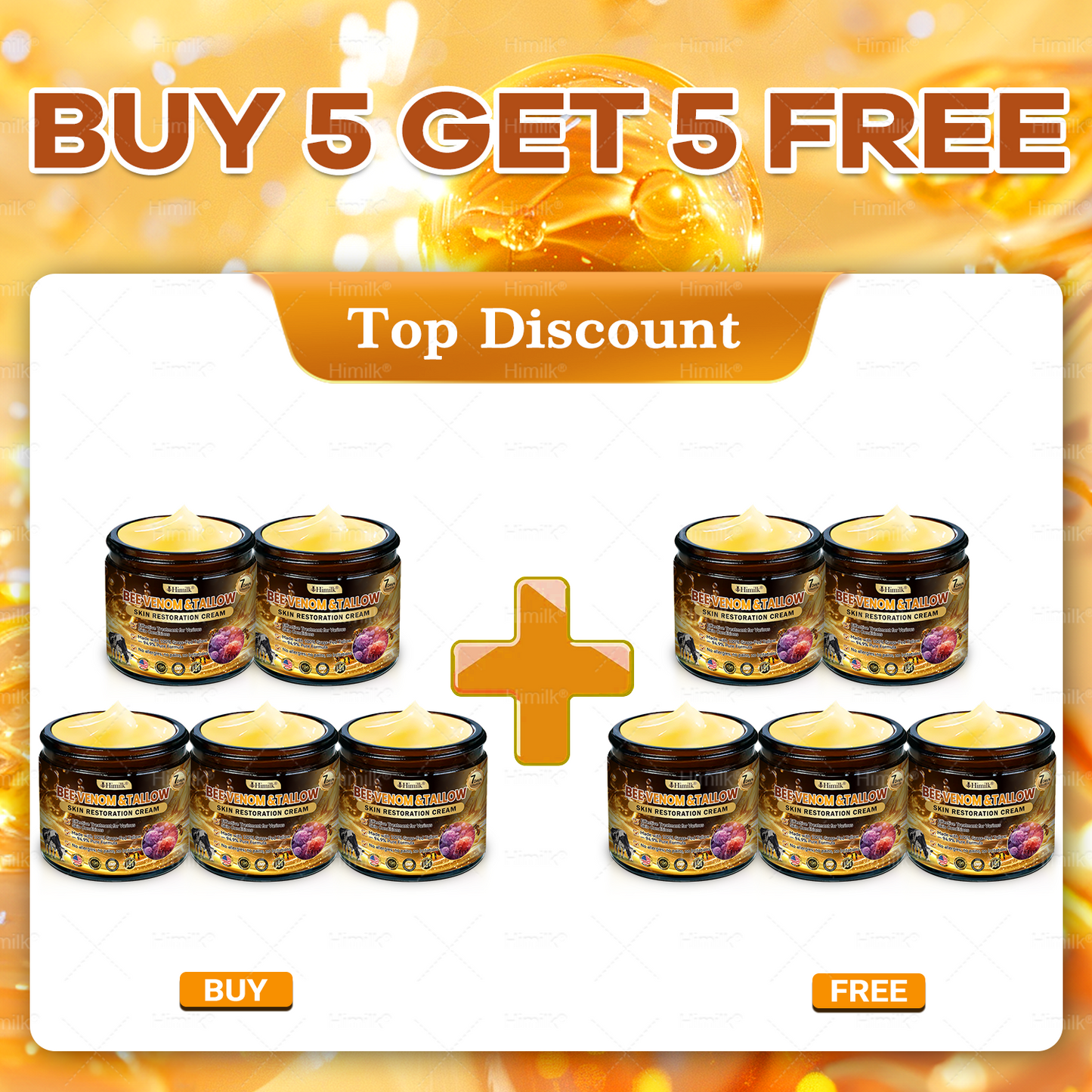 𝑯𝒊𝙢𝒊𝙡𝙠® 𝑩𝐞𝐞 𝑽𝙚𝙣𝙤𝙢 & 𝑻𝙖𝙡𝙡𝙤𝙬 𝑺𝐤𝐢𝐧 𝙍𝐞𝐬𝐭𝐨𝐫𝐚𝐭𝐢𝐨𝐧 𝘾𝐫𝐞𝐚𝐦 (Effective Within 7 Days)𝑩𝐞𝐞 𝑽𝙚𝙣𝙤𝙢 + 𝑻𝙖𝙡𝙡𝙤𝙬 · 7X Deep Hydration, targets wrinkles, sagging, stretch marks, dark spots, purpura, inflammations and more💧