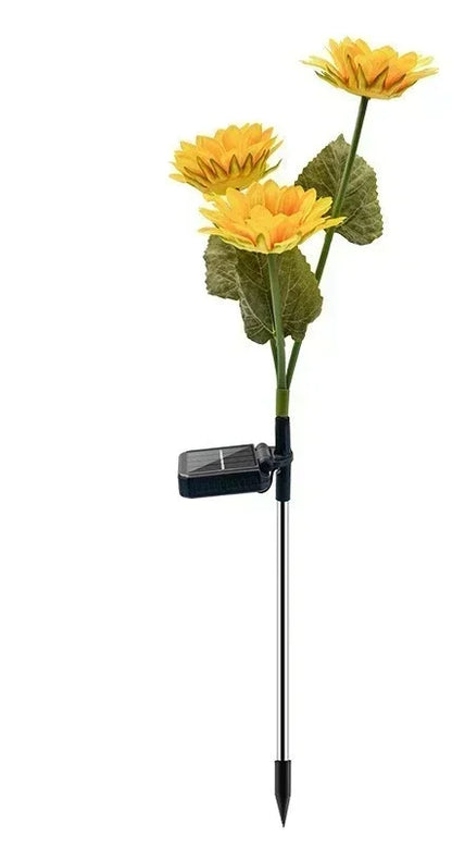 New 4-Leaf Led Solar Windmill Lights Turning Windmill Lawn Lights Waterproof Outdoor Courtyard Garden Decorative Lights