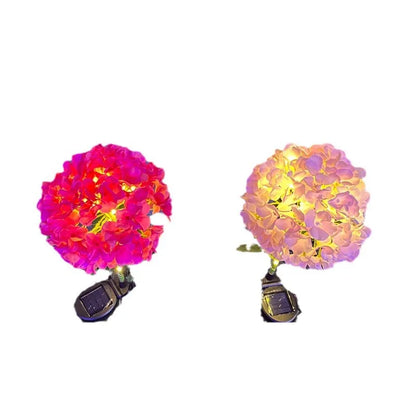 TheSolarHydrangeaLawnLightSimulatesTheOutdoorGarden Decorative Lights in The Garden of The Villa Garden Landscape Garden Lights